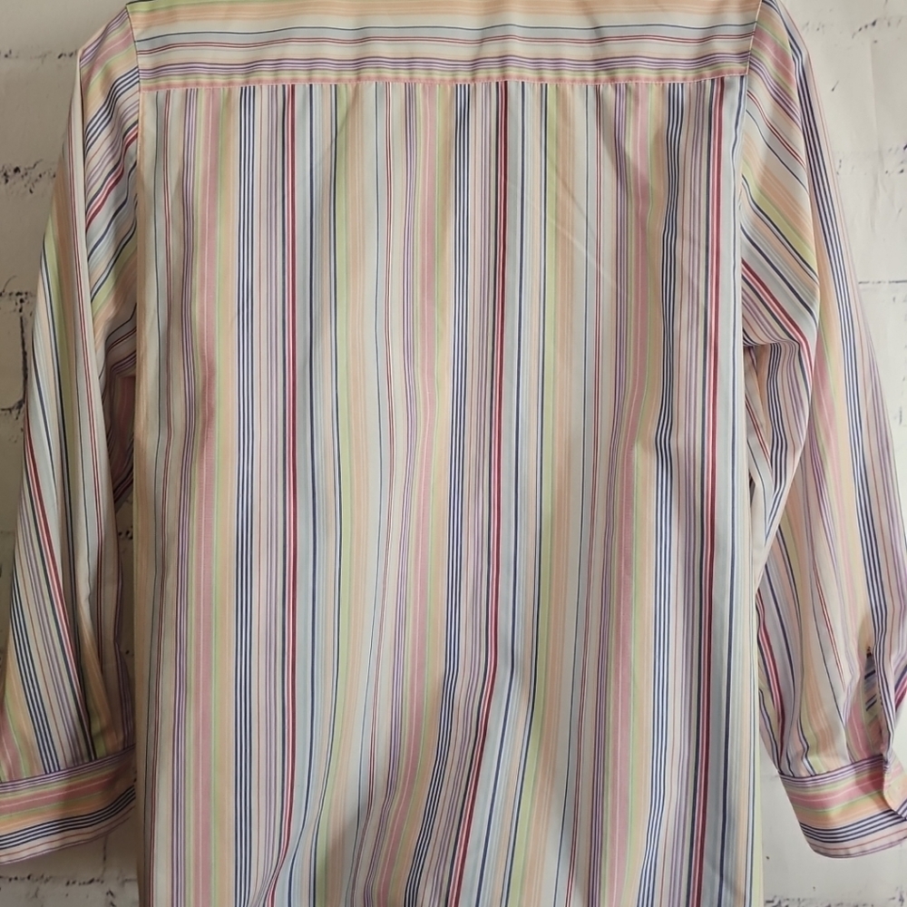 Foxcroft Wrinkle Resistant Button Front Multicolo… - image 7